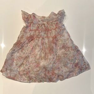 Beautiful Bonpoint floral dress with smocking  - size 6m